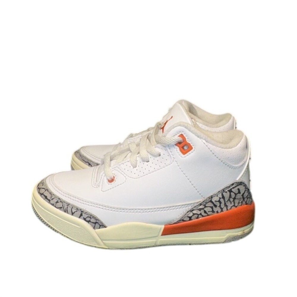 Air Jordan 3 Retro PS Georgia Peach White Cosmic Clay FQ9174-121 Kids Size 12C